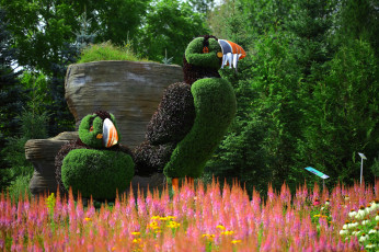 Картинка разное садовые+и+парковые+скульптуры парк скульптура цветы природа птицы тупики