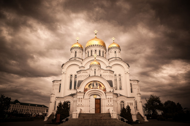 Обои картинки фото serafimo-diveevsky monastery,  russia, города, - православные церкви,  монастыри, храм