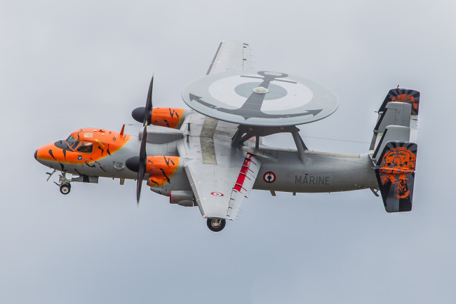 Обои картинки фото e-2c hawkeye, авиация, боевые самолёты, дрло
