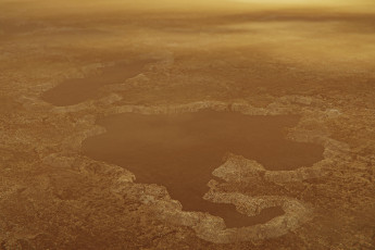 Картинка титан космос спутники+сатурна спутник сатурн планета вселенная галактика поверхность почва грунт атмосфера пустыня