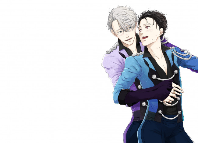 Обои картинки фото аниме, yuri on ice, юрий, на, льду