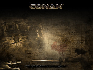 Картинка видео игры conan the dark axe