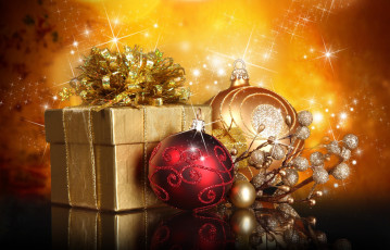 Картинка праздничные подарки коробочки бант шарики подарок коробка