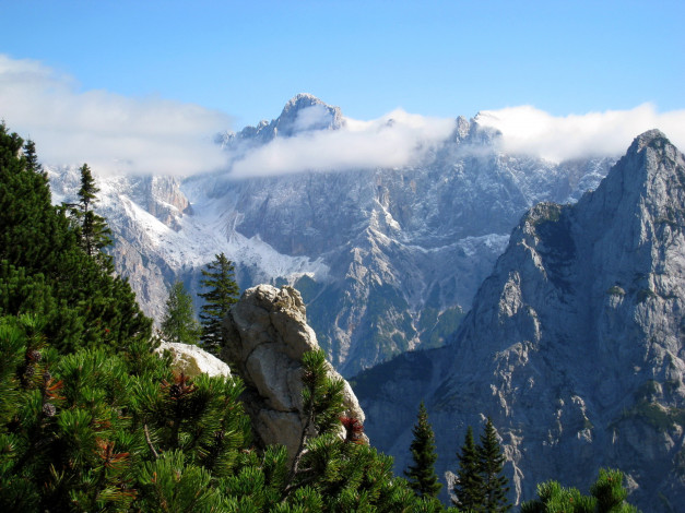 Обои картинки фото mojstrovka, словения, природа, горы, гора