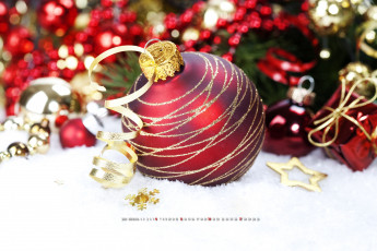 Картинка календари праздники +салюты игрушка шар серпантин