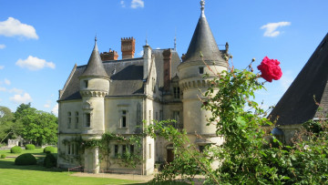 Картинка chateau+de+la+bourdaisiere города замки+франции chateau de la bourdaisiere