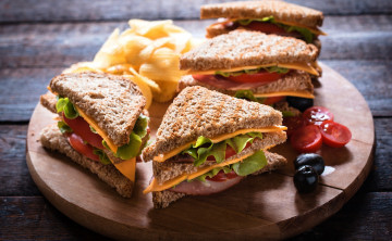 Картинка еда бутерброды +гамбургеры +канапе сэндвичи помидоры маслины