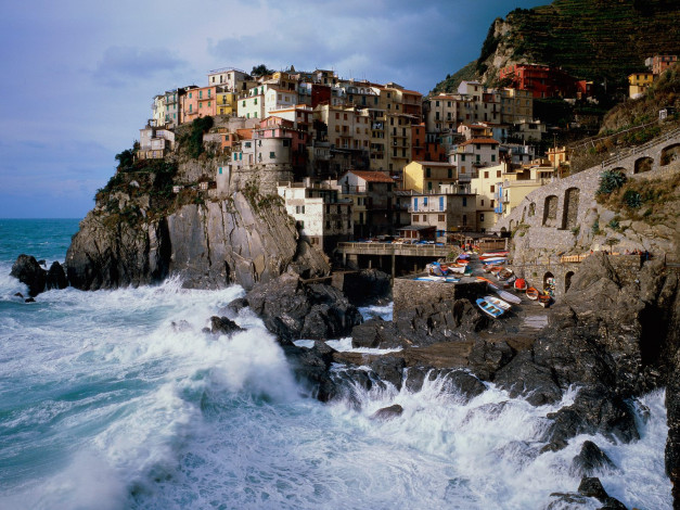 Обои картинки фото manarola, italy, города, амальфийское, лигурийское, побережье, италия