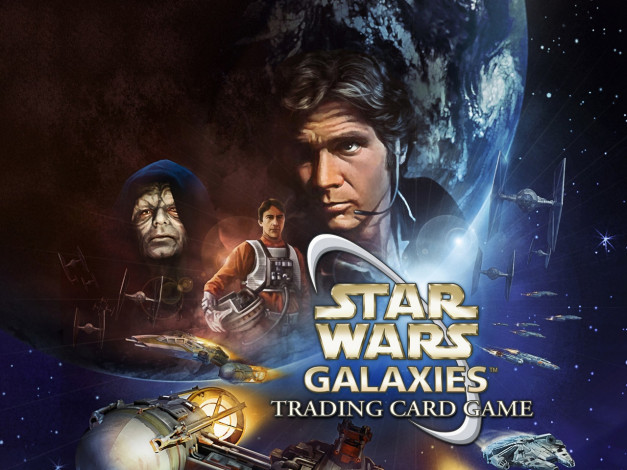 Обои картинки фото star, wars, galaxies, trading, card, game, squadrons, over, corellia, видео, игры