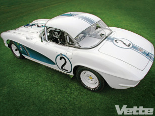 Картинка 1962 chevrolet corvette автомобили