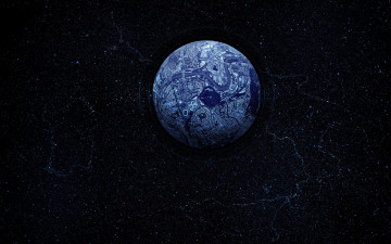 Картинка distant habitable planet космос арт города планета