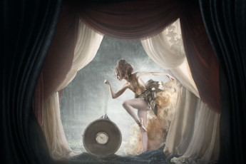 Картинка esthel+racine девушки балерина часы креатив