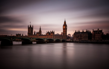 Картинка города лондон+ великобритания сумерки вечер англия лондон