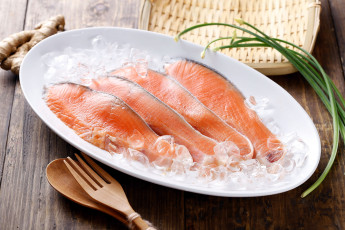 Картинка еда рыба +морепродукты +суши +роллы имбирь лед свежая филе