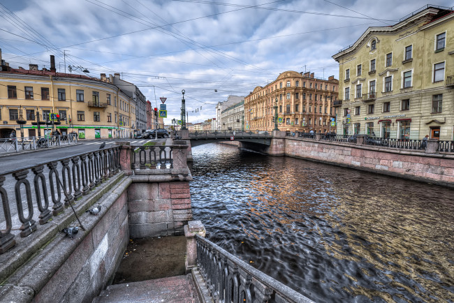 Обои картинки фото voznesensky bridge, города, санкт-петербург,  петергоф , россия, простор