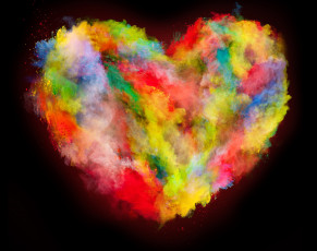 Картинка праздничные день+святого+валентина +сердечки +любовь сердечко цвета