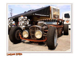 Картинка lowdown rust автомобили hotrod dragster