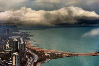 Картинка города Чикаго сша побережье