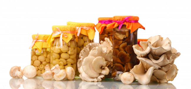 Обои картинки фото еда, грибы, грибные, блюда, консервация