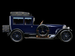 Картинка автомобили классика синий 1917 car fronttown open 28-60 hp mercedes