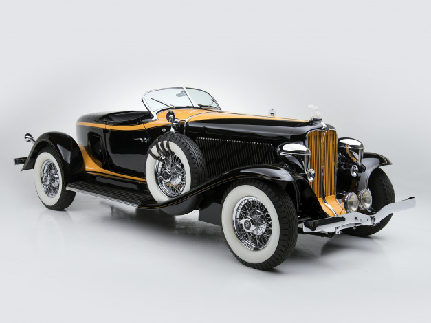 Обои картинки фото автомобили, auburn, v12, 160a, speedster, 1932, темный