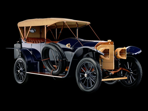 Обои картинки фото автомобили, классика, 28-60, hp, tourer, torpedo, mercedes, 1914