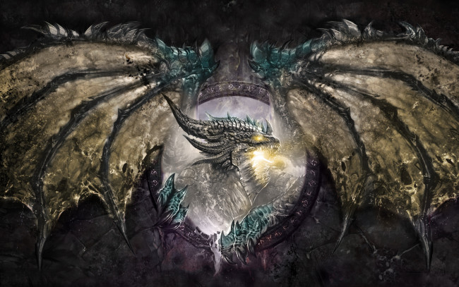 Обои картинки фото фэнтези, драконы, fantasy, dragon, дракон, крылья