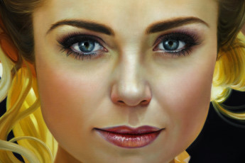 Картинка рисованное люди взгляд портрет девушка лицо