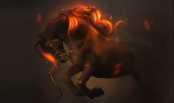 Картинка gaudi+buendia рисованное животные +лошади конь арт gaudi buendia
