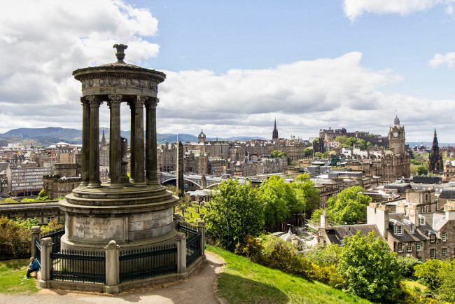Обои картинки фото edimbourg, города, эдинбург , шотландия, панорама