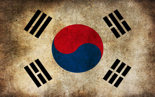 Обои картинки фото разное, флаги,  гербы, грязь, флаг, южная, корея