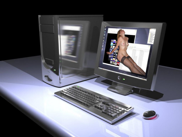 Обои картинки фото фон, заимствован, для, красивой, девушки, компьютеры, мониторы, ноутбуки