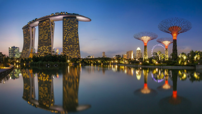 Обои картинки фото сингапур, города, вода