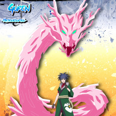 Картинка аниме naruto девушка кристальный дракон розовый наруто курен