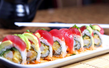 Картинка еда рыба +морепродукты +суши +роллы японская кухня роллы