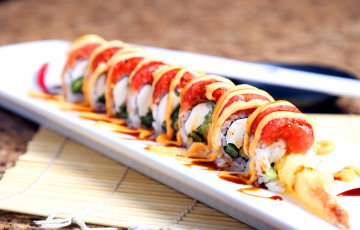 Картинка еда рыба +морепродукты +суши +роллы японская кухня роллы