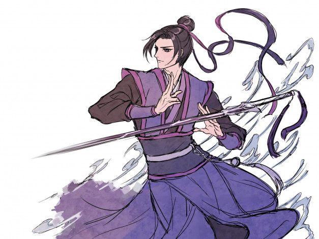 Обои картинки фото аниме, mo dao zu shi, цзянь, чэн, меч