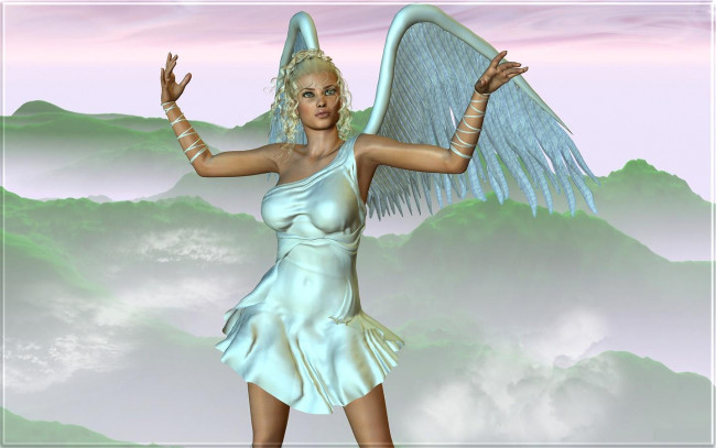 Обои картинки фото 3д, графика, angel, ангел