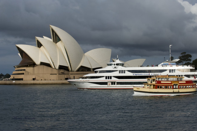 Обои картинки фото sydney, australia, корабли, разные, вместе
