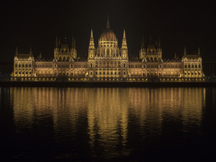 Картинка города будапешт+ венгрия ночь дворец