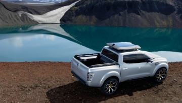 обоя renault alaskan concept 2015, автомобили, renault, concept, внедорожник, 2015, alaskan, горы, природа, джип