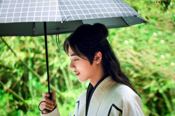 Картинка мужчины xiao+zhan актер костюм зонт