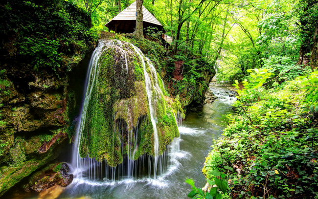 Обои картинки фото bigar waterfall, romania, природа, водопады, bigar, waterfall