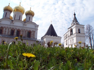 Картинка кострома ипатиевский монастырь весна города православные церкви монастыри