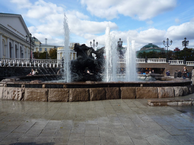 Обои картинки фото города, фонтаны