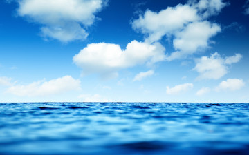 Картинка природа моря океаны море горизонт небо облака