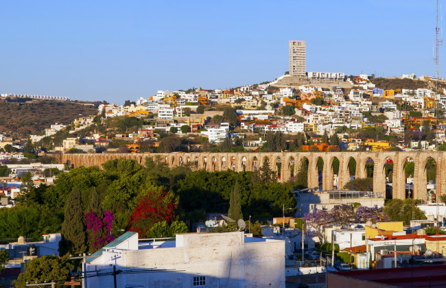 Обои картинки фото мексика, сантьяго, де, керетаро, города, панорамы, дома