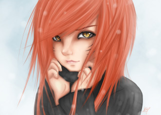Картинка фэнтези девушки девушка взгляд красные волосы игра арт лицо