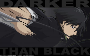 Картинка аниме darker+than+black darker than black чёрный фон парень hei