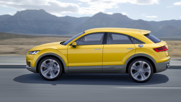 Картинка audi+tt+offroad+concept+2014 автомобили 3д audi tt жёлтая 2014 concept offroad